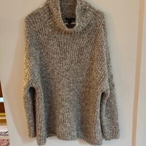 EILEEN FISHER Cozy Gray Turtleneck Sweater
